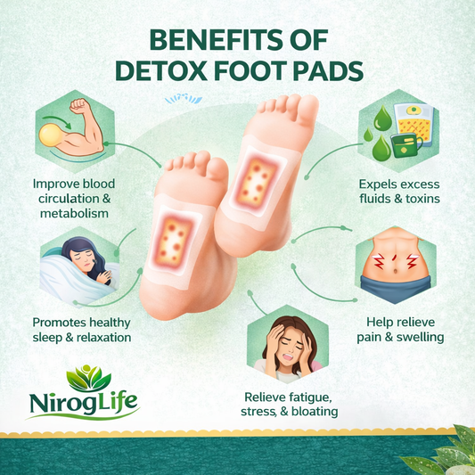 NirogLife Herbal Foot Patches for Relaxation & Daily Wellness🌿