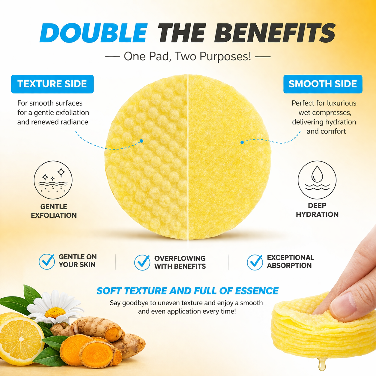 Turmeric & Kojic Acid Cleansing Pads (60 Pads)
