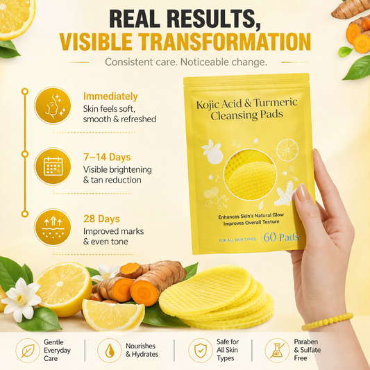 Turmeric & Kojic Acid Cleansing Pads (60 Pads)